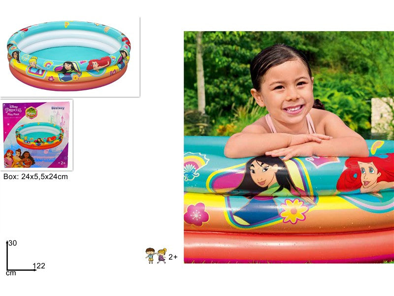 BESTWAY PISCINA 3 ANELLI DISNEY SIRENETTA CM. 122X30 910999