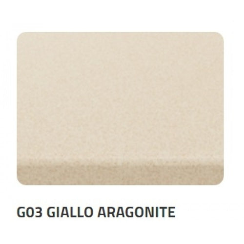 CM LAVELLO 116x50 2 VASCHE CON GOCCIOLATOIO COLORADO GIALLO ARAGONITE