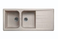 CM LAVELLO 116x50 2 VASCHE CON GOCCIOLATOIO COLORADO GIALLO ARAGONITE