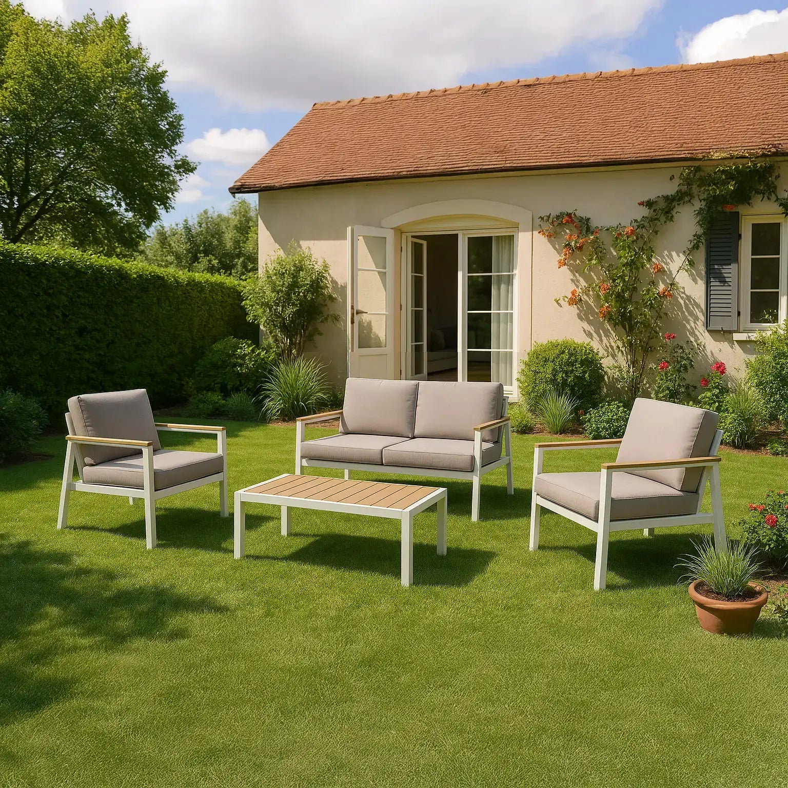 SET OTRANTO 4 POSTI BIANCO