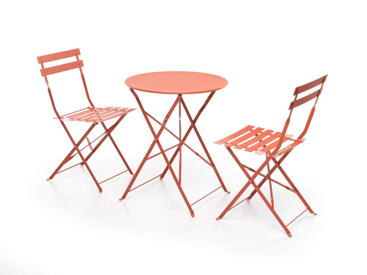 SET BISTRO Ø 60 Terracotta 2 POLTRONE + TAVOLINO
