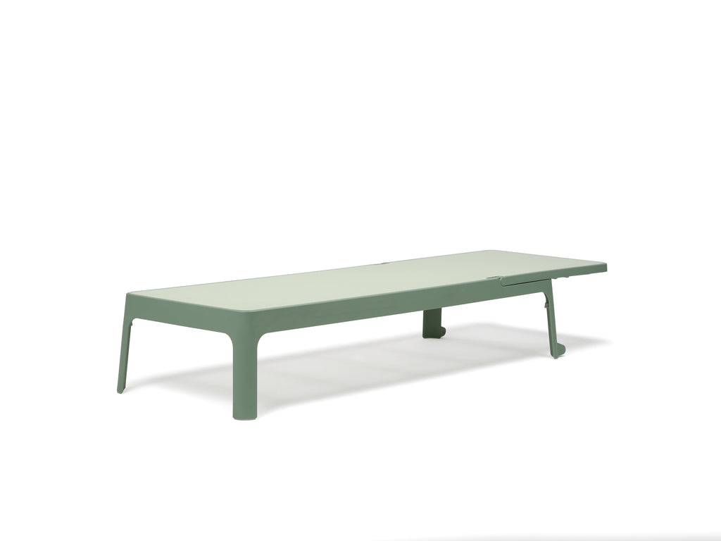 NARDI LETTINO PLANO COLORE MENTA  RIVESTIMENTO MANDORLA