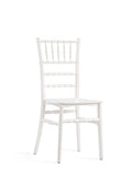 SEDIA CHIAVARINA TIFFANY COLORE BIANCO PER RISTORANTI E BAR