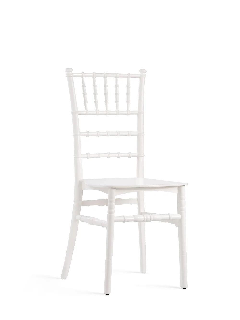 SEDIA CHIAVARINA TIFFANY COLORE BIANCO PER RISTORANTI E BAR