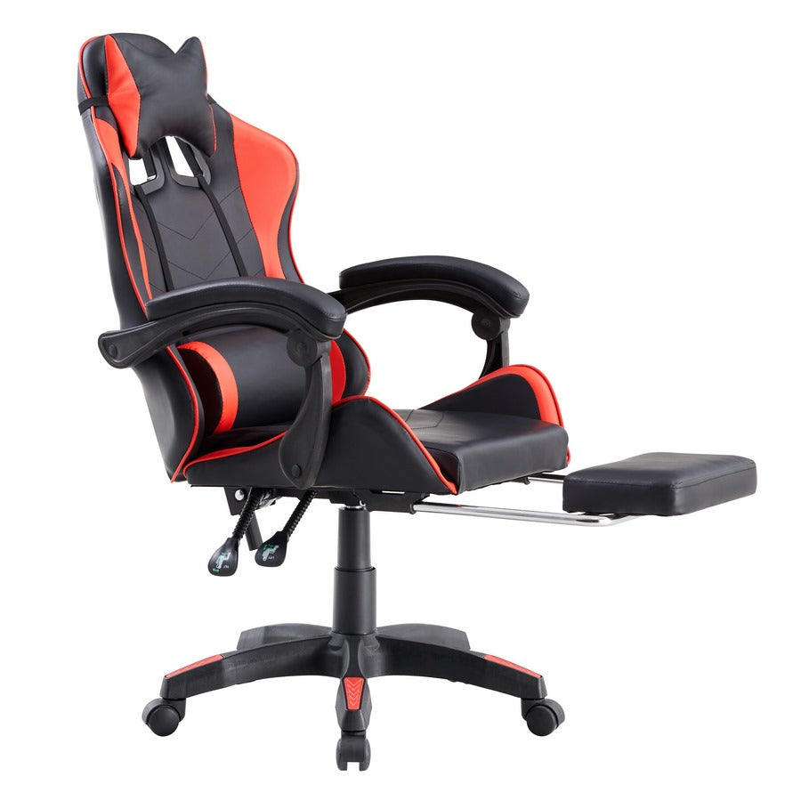 SEDIA GAMING SEDUTA E SCHIENALE IMBOTTITA ROSSO