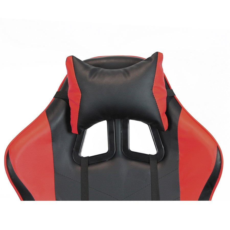 SEDIA GAMING SEDUTA E SCHIENALE IMBOTTITA ROSSO