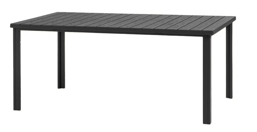 TAVOLO DALLAS 180x90 EFFETTO LEGNO ANTRACITE