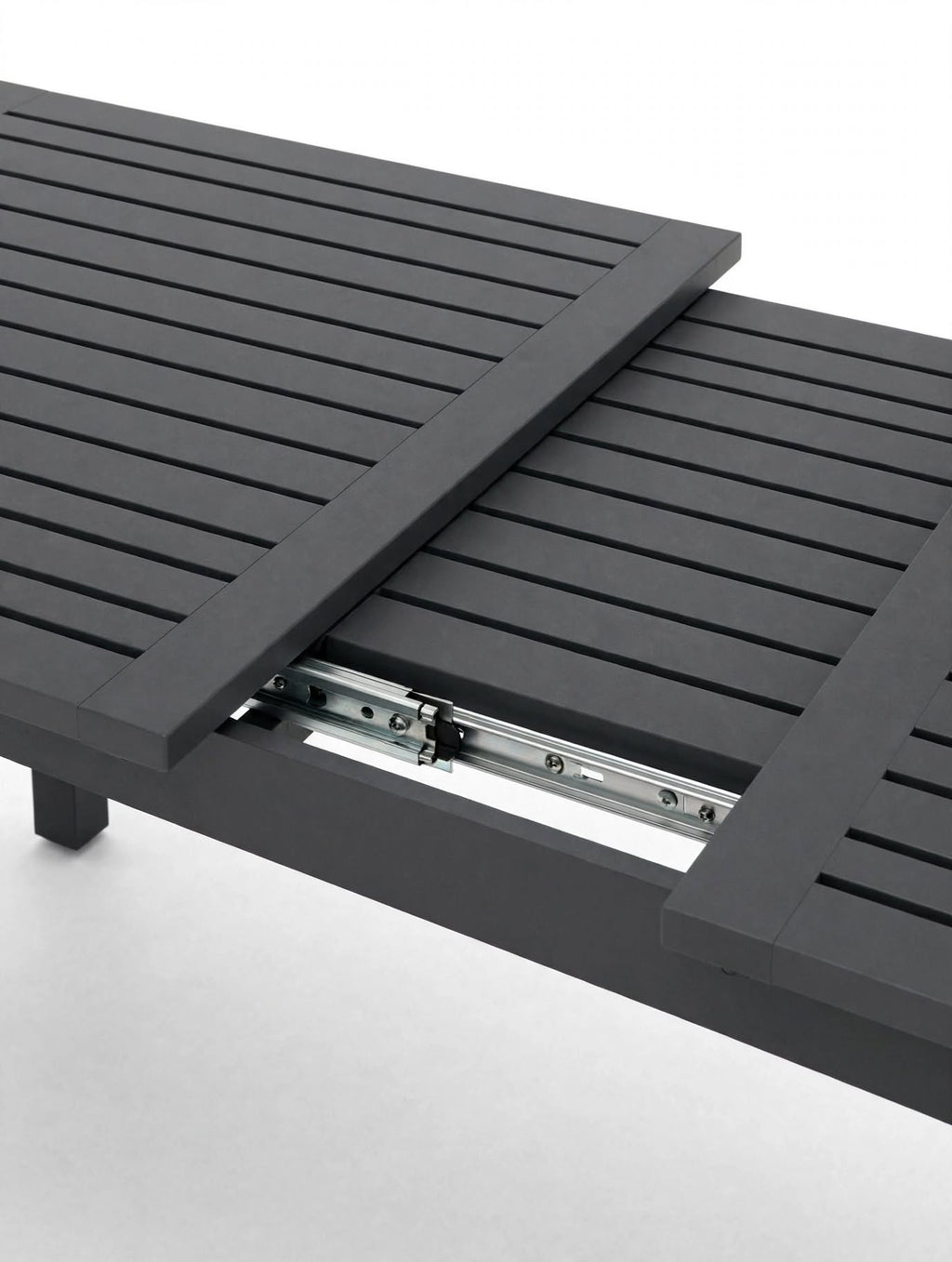 BIZZOTTO TAVOLO RIACE ANTRACITE ALLUMINIO ALLUNGABILE 160/240X90