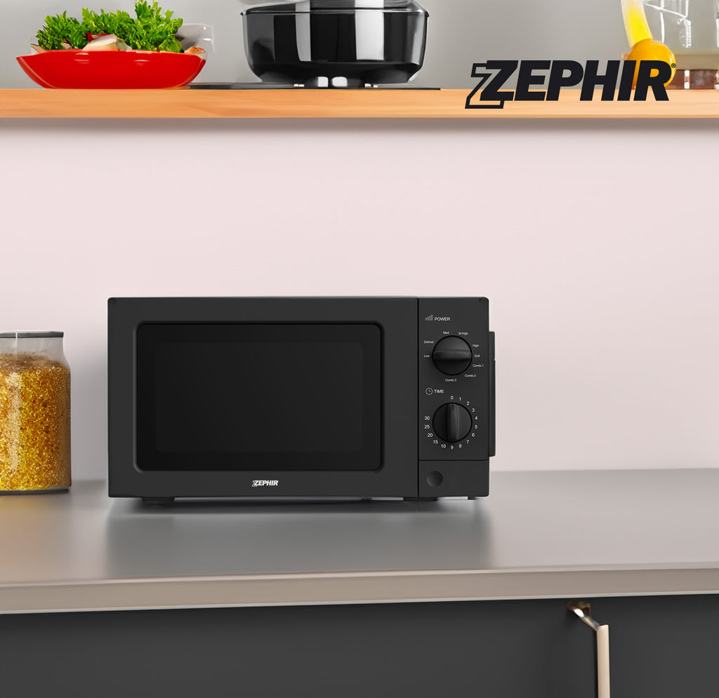 ZEPHIR FORNO MICROONDE COMBINATO CON GRILL 20LT 1100+900W NERO ZHC21M