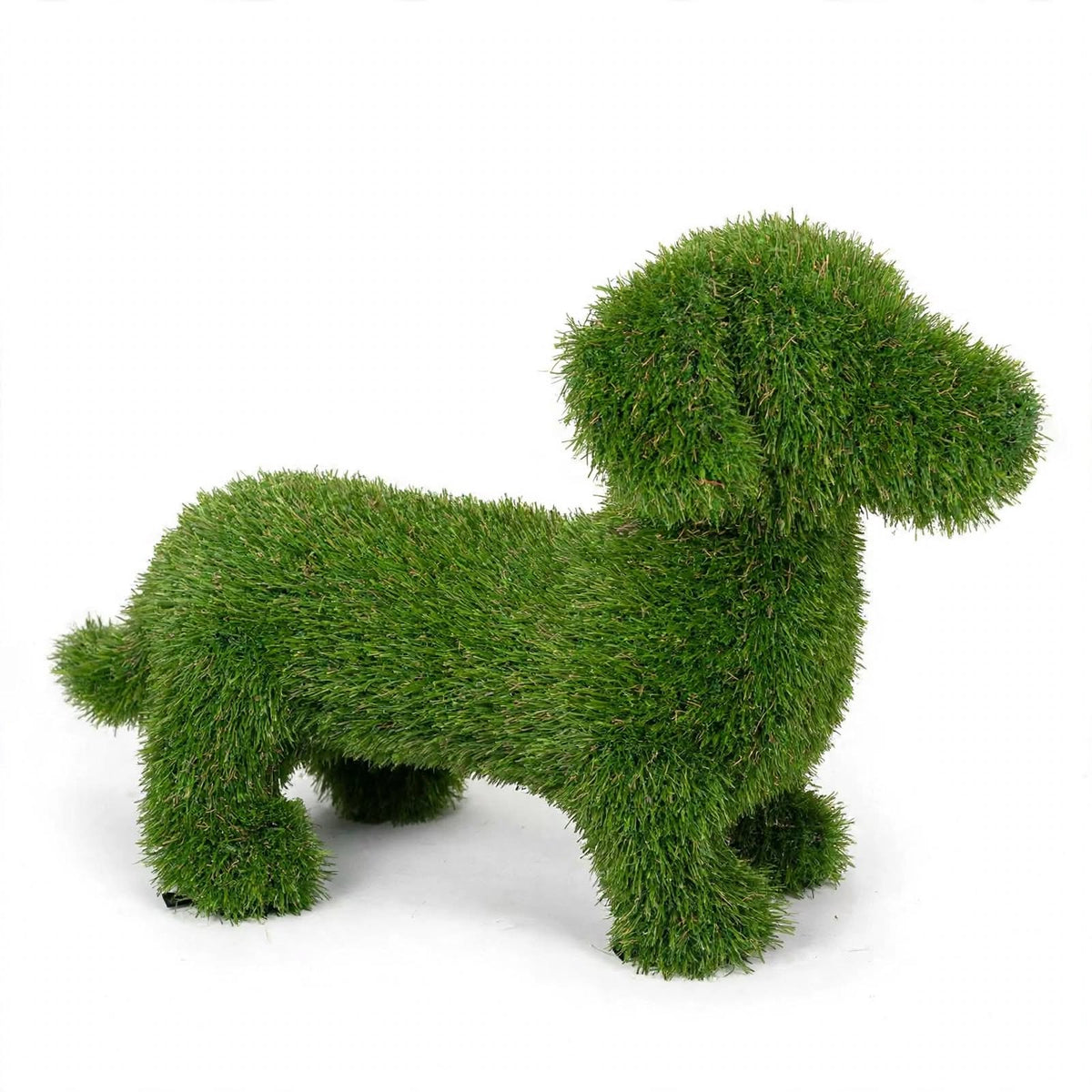 DECORAZIONE ERBA SINTETICA CANE 70x43H BIZZOTTO