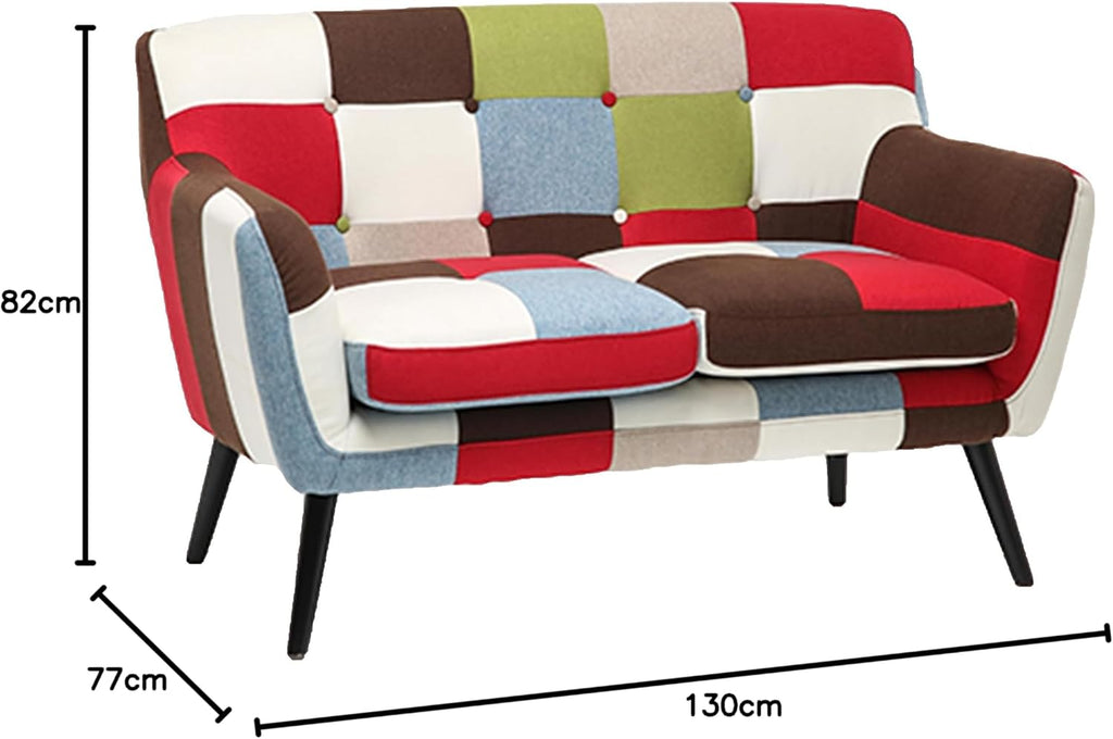 DIVANO QUEBEC PATCHWORK cm 130
