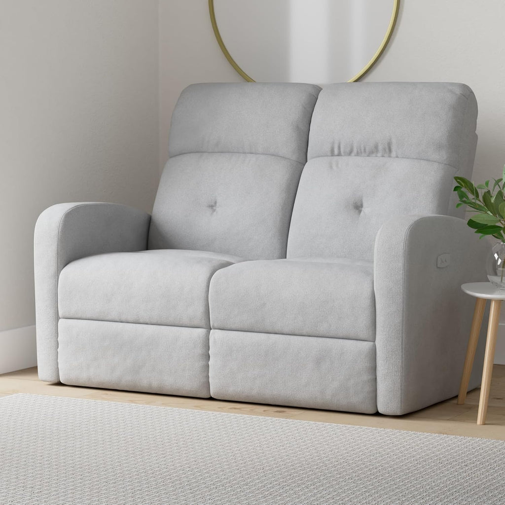 DIVANO CINDY RECLINER ELETTRICO 2 POSTI 132X76X65CM GRIGIO