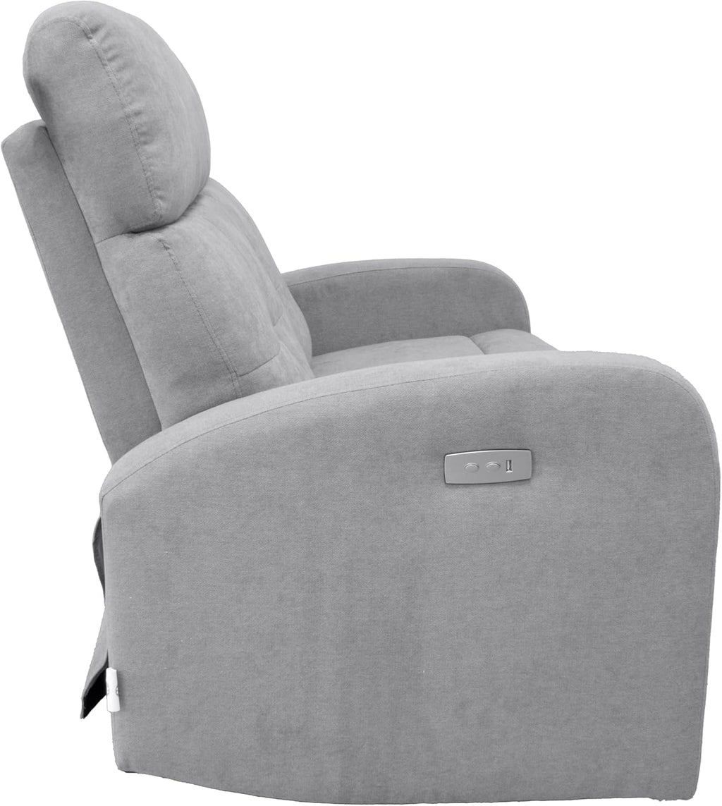DIVANO CINDY RECLINER ELETTRICO 2 POSTI 132X76X65CM GRIGIO