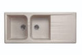 CM LAVELLO 116x50 2 VASCHE CON GOCCIOLATOIO COLORADO GIALLO ARAGONITE