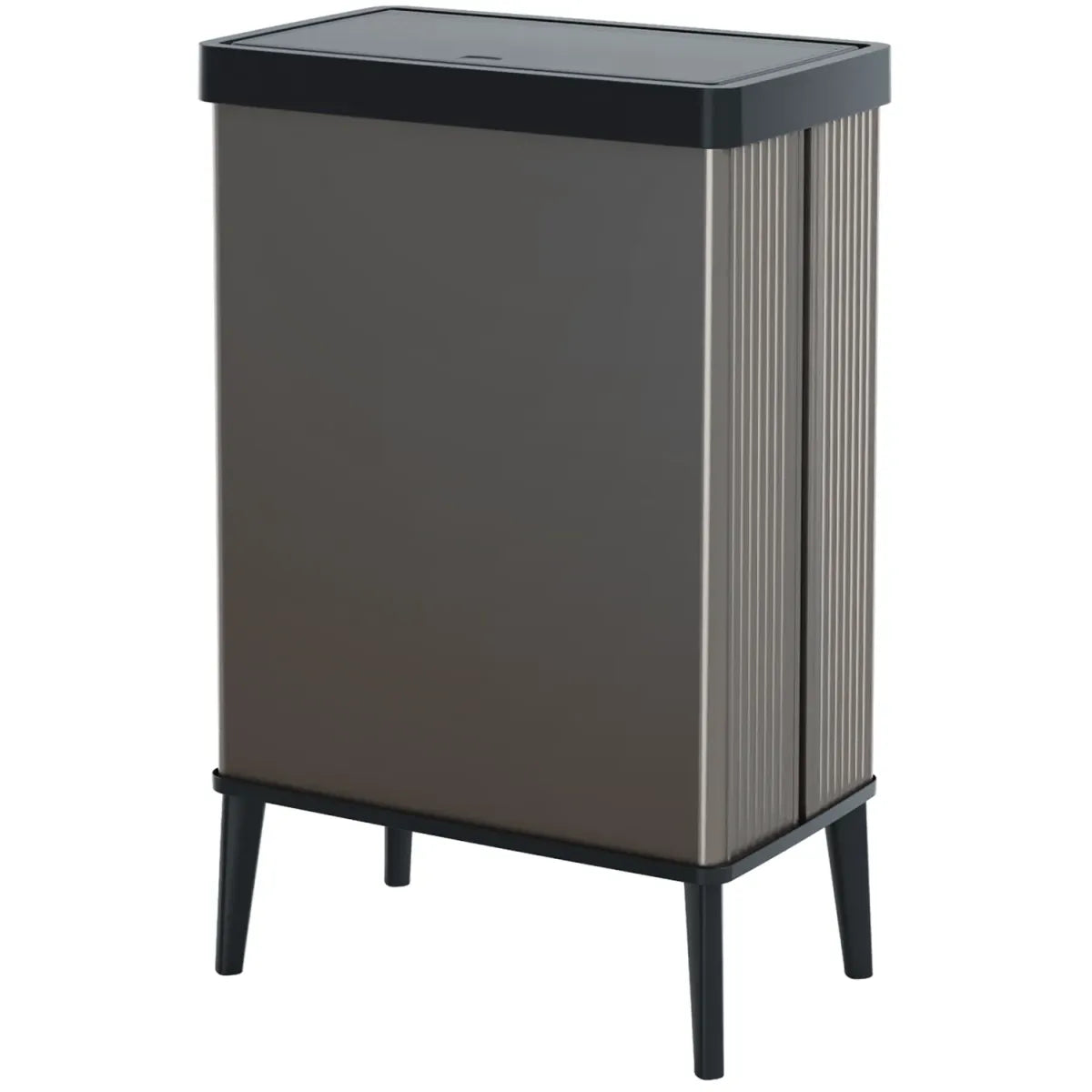 PATTUMIERA KETER 54 LT APERTURA PUSH INTEGRATA  COLORE GRIGIO