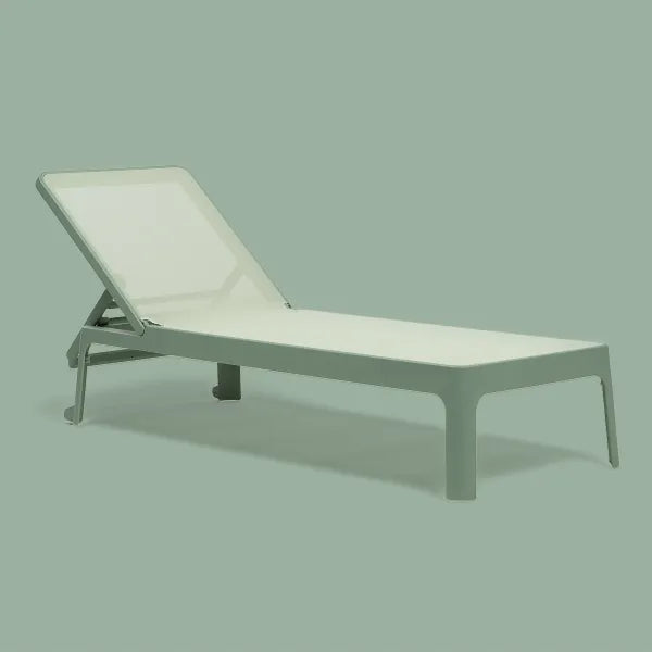 NARDI LETTINO PLANO COLORE MENTA  RIVESTIMENTO MANDORLA