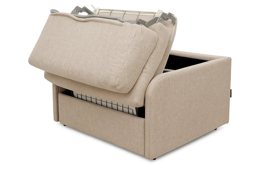 POLTRONA LETTO IN TESSUTO GRIGIO RIBALTONE  L 100 P99 XH91