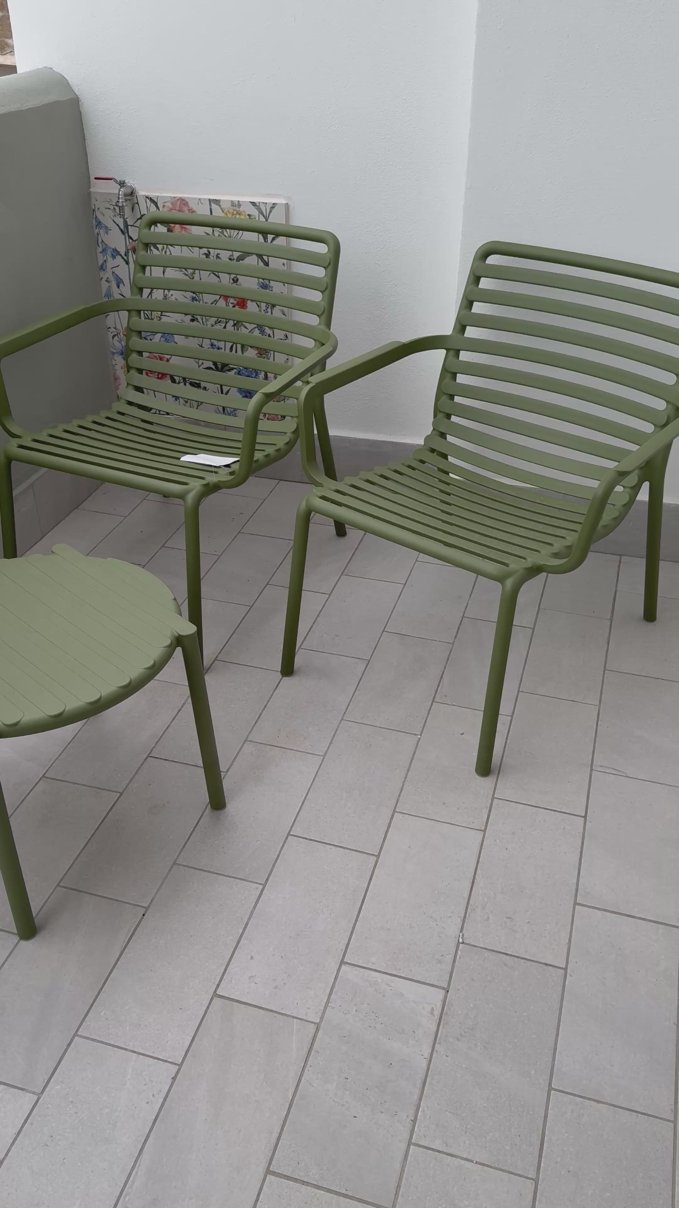 NARDI SET DOGA RELAX 2 POLTRONE + TAVOLINO DOGA MENTA
