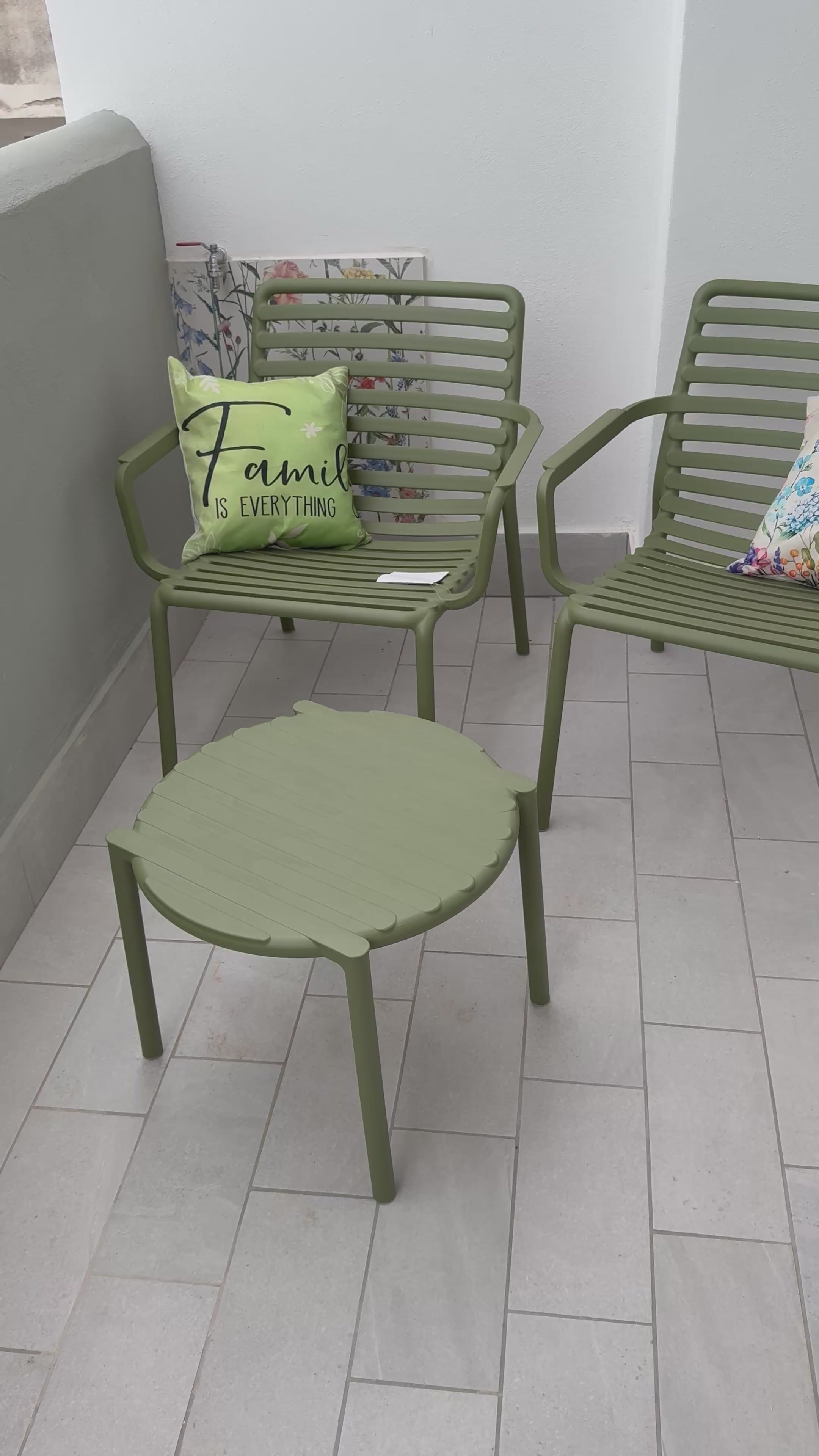 NARDI SET DOGA RELAX 2 POLTRONE + TAVOLINO DOGA MENTA