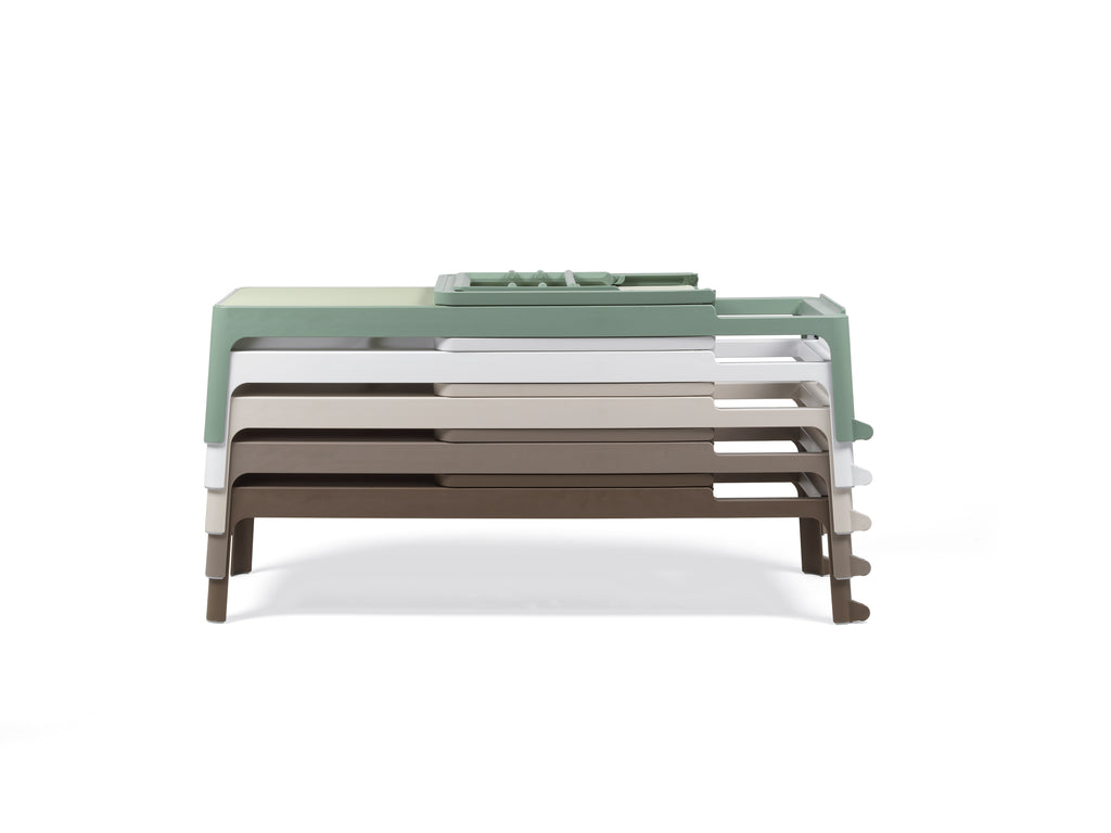 NARDI LETTINO PLANO COLORE MENTA  RIVESTIMENTO MANDORLA
