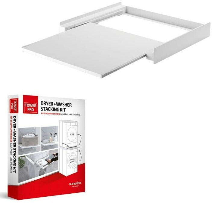 SUPERIOR KIT SOVRAPPOSIZIONE LAVATRICE/ASCIUGATRICE RIPIANO SUPSLW001