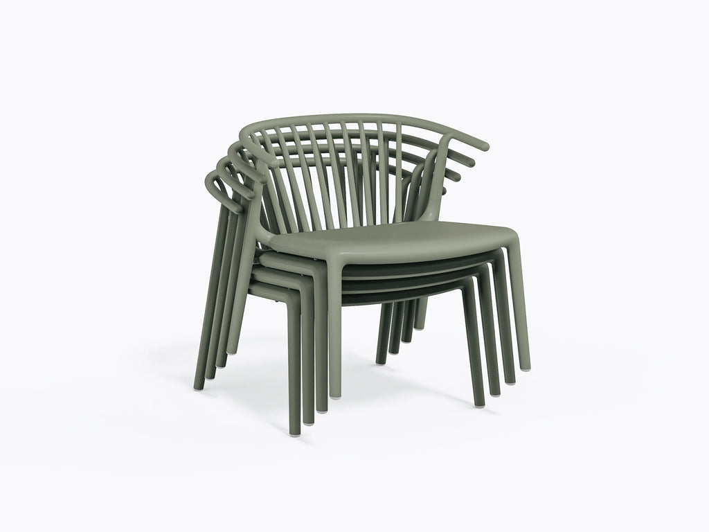 RESOL SET GIARDINO WOOD LOUNGE ARMCHAIR